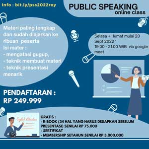 public speaking online bandung