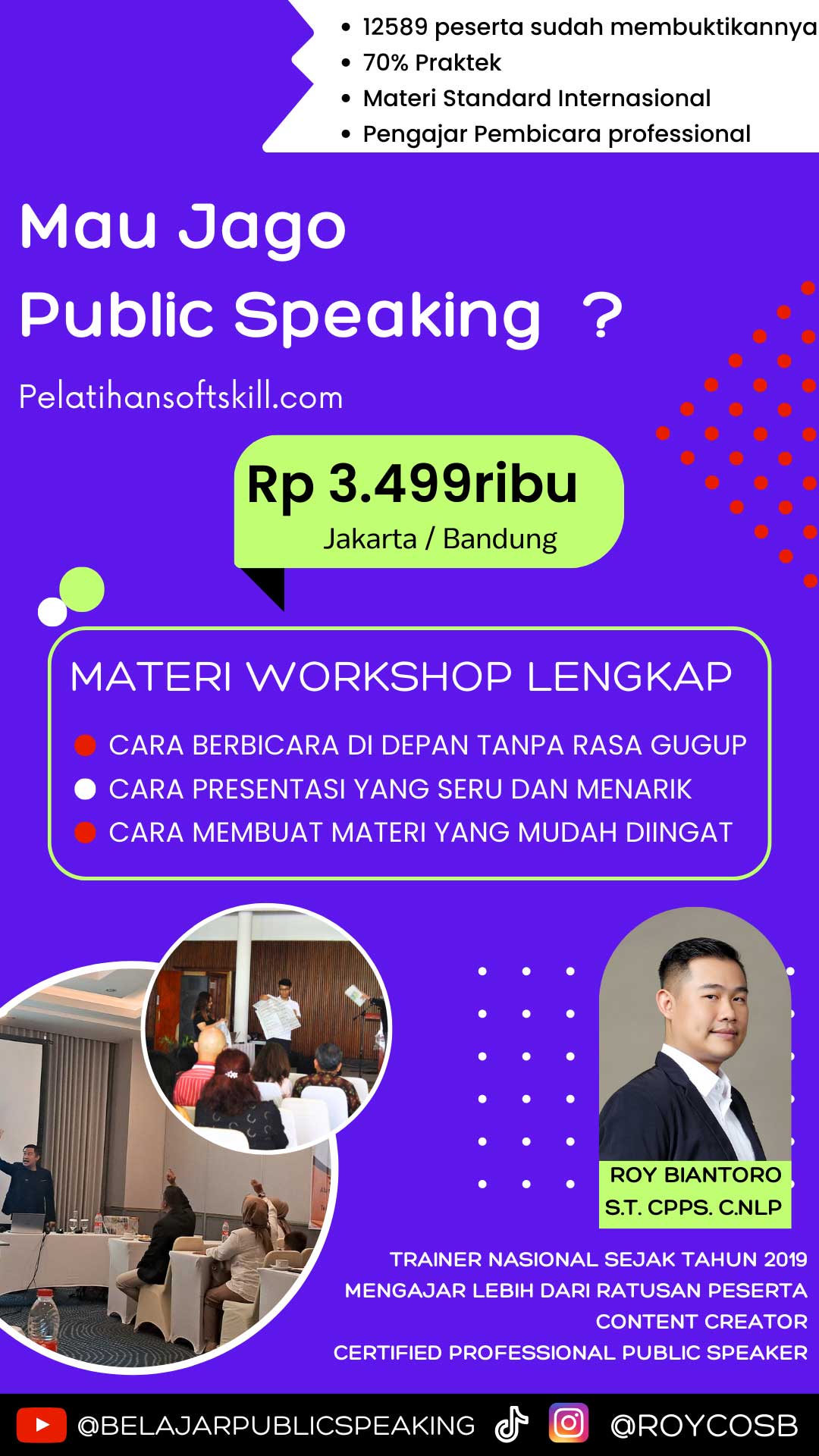 pelatihan public speaking online
